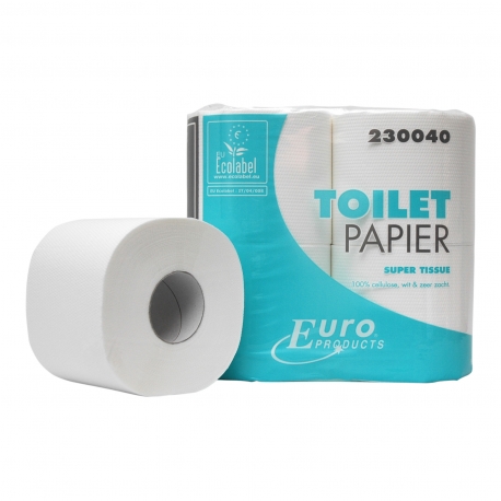 Toiletpapier euro eco tiss. 400 vel 2 lgs 10 x 4 rol p/pak